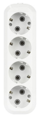 Колодка SmartBuy 4 розетки, 16А, без вкл., с заземлением (SBE-16-4-00-Z)