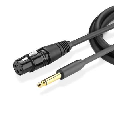 Кабель Audio(m) 6.35mm - XLR(f), 2m. AV131 (20719) UGREEN