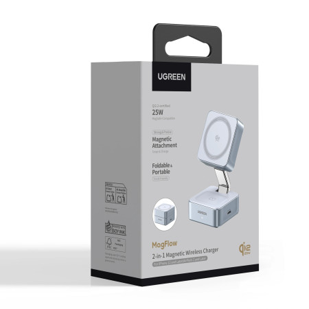 Беспроводное магнитное зарядное устройство, MagFlow 25W, W752 (55960B) UGREEN