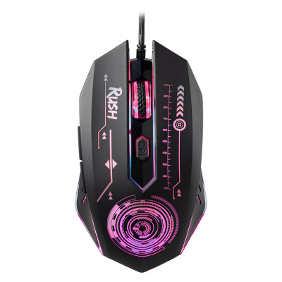 Мышь проводная SmartBuy RUSH Mission, USB, 1.4м, 3200dpi, Черный (SBM-727G-K)