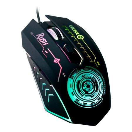 Мышь проводная SmartBuy RUSH Mission, USB, 1.4м, 3200dpi, Черный (SBM-727G-K)