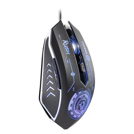 Мышь проводная SmartBuy RUSH Mission, USB, 1.4м, 3200dpi, Черный (SBM-727G-K)