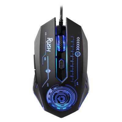 Мышь проводная SmartBuy RUSH Mission, USB, 1.4м, 3200dpi, Черный (SBM-727G-K)