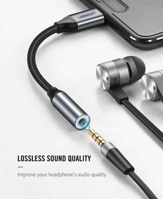 Переходник USB Type C (m) - Audio(f) 3.5mm AV142 (30632) UGREEN