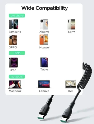 Кабель USB C - USB C, 480Mbps, 3A, QC4.0/PD3.0, 60W, 1.5m, (SA38-CC3) JOYROOM