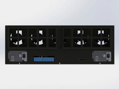 Корпус продувной Cryptone-21/10 (8-13 GPU) 845х570х300, 6 мест под блок ATX, 10 fan 120/140/150mm