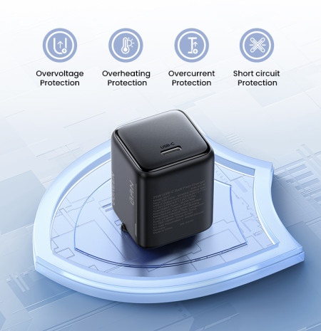 Зарядное устройство на 1C, 25W, QC4.0/PD3.0, Gan N, + кабель 60W, 1m X517 (75103) UGREEN