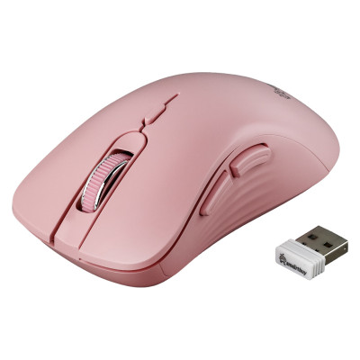 Мышь беспроводная SmartBuy 616, USB, 1.4м, 1600dpi, Розовый (SBM616AGP) 1 х АА, в комплекте