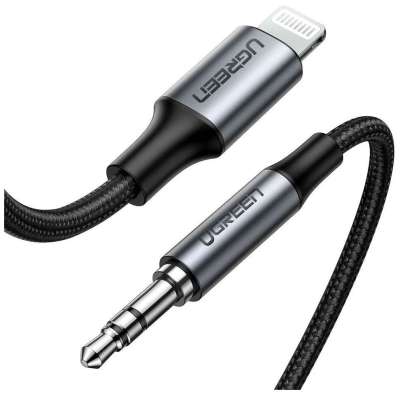 Кабель Lightning(m) на Audio(m) 3.5mm, AUX, 1m US315 (70509) UGREEN