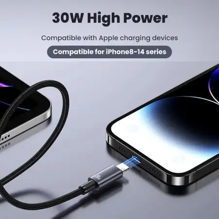 Кабель USB C- Lightning(m) 8-pin, 480Mbps, PD3.0, 30W, 1.2m (SJ672) USAMS