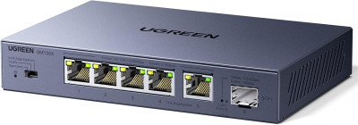 UGREEN, CM753 (35048EU), Коммутатор 6-портовый, 5xEthernet 2.5Gb/s + 1xSFP 10Gb/s