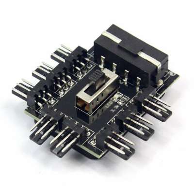 Шим контроллер splitter на 8FAN, Molex
