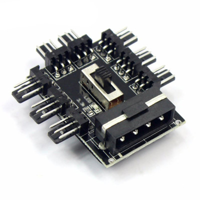 Шим контроллер splitter на 8FAN, Molex