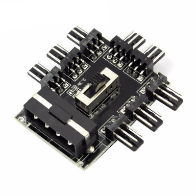 Шим контроллер splitter на 8FAN, Molex