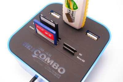 USB хаб, 3 порта + Cart Reader Luminous