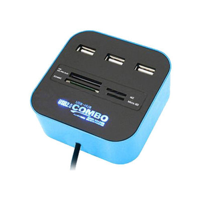 USB хаб, 3 порта + Cart Reader Luminous