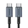 Кабель USB C - USB C, 480Mbps, 3A, QC4.0/PD3.0, 60W, 1.2m (XCC-1014) Choetech