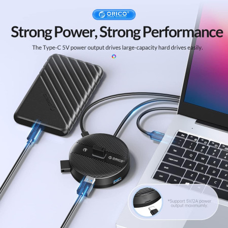 USB 3.0 хаб ORICO (YS2-U3-03-BK-BP)