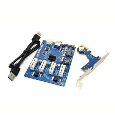 Плата расширения PCI-E x1 to 4 PCI-E x1 (Splitter 1x4)