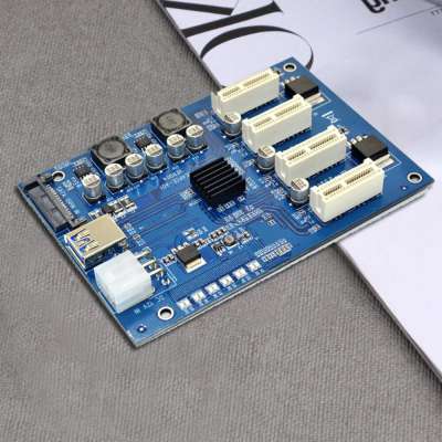 Плата расширения PCI-E x1 to 4 PCI-E x1 (Splitter 1x4)
