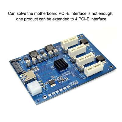 Плата расширения PCI-E x1 to 4 PCI-E x1 (Splitter 1x4)